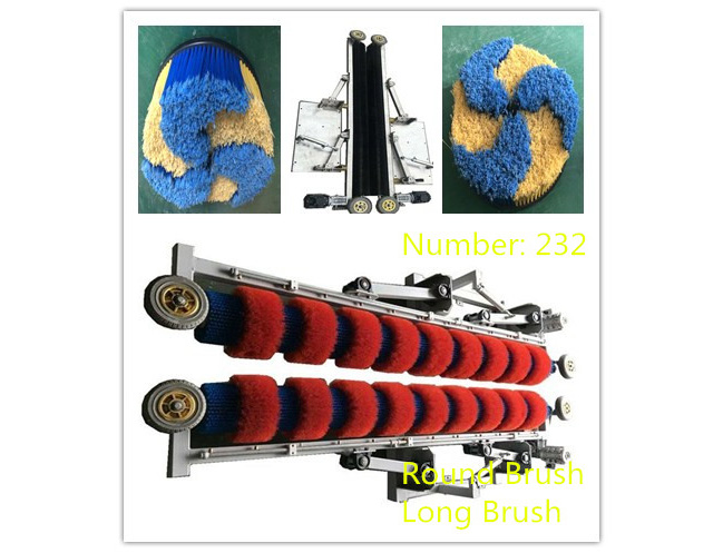 電腦洗車設(shè)備的長(zhǎng)刷和圓刷