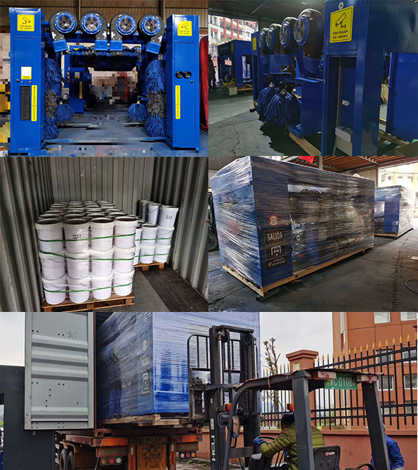 南美洲KW-07LF龍門無人值守洗車裝箱發貨……