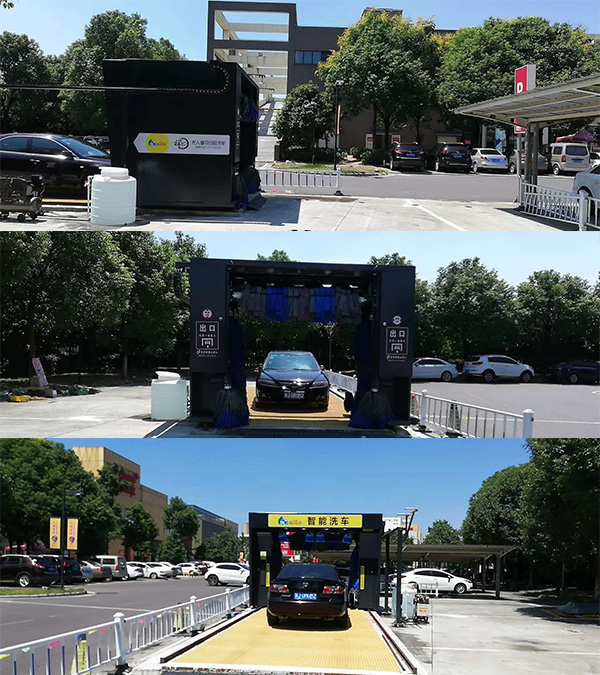 小區內安裝微信掃碼洗車設備 型號：kw-07LF 顏色：深灰色 咨詢熱線：4008-505-787